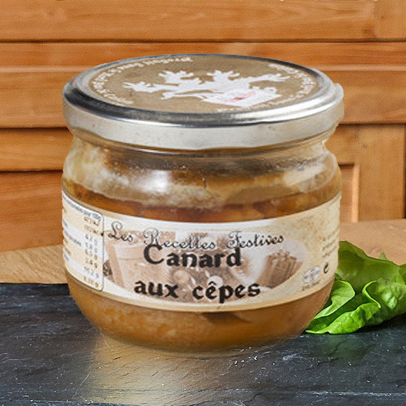 canard aux cepes - 300g